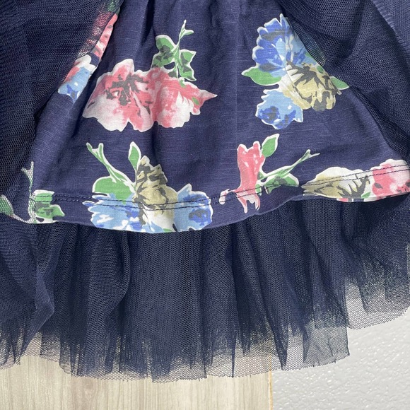 Birthday Dress Girls 2T Blue Floral‎ Tutu Party Long Sleeve Milestone Two Heart - Picture 5 of 8